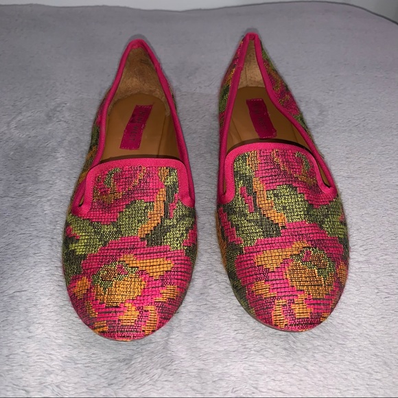 NINE WEST Embroidered Flats Lofers - Picture 3 of 4